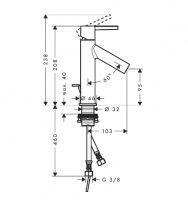 MONOMANDO LAVABO STARCK AXOR-HANSGROHE